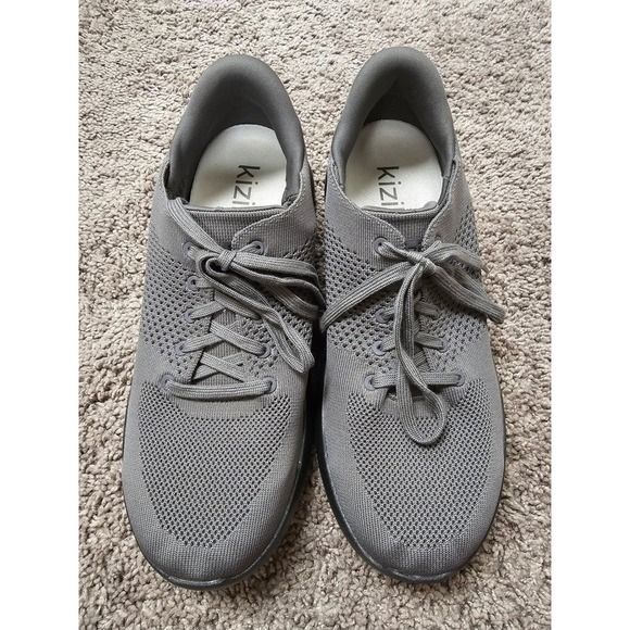 Kizik Other - Kizik Lima Storm Grey Hands-Free Slip On Knit Sneakers Mens 11 Womens 12.5